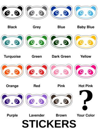 Oval Face Panda Stickers